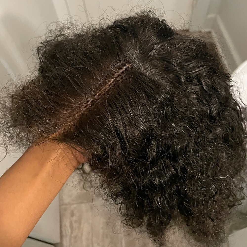 Curly human hair Ali grace wig